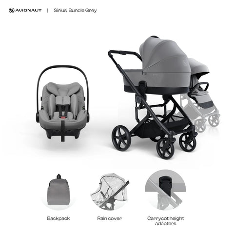 Avionaut Avionaut Sirius 2 + Pixel 3 + IQ Orbit Base (3-in-1 Travel System) - Prams and Pushchairs